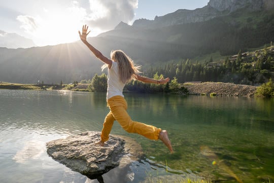 girl jumping