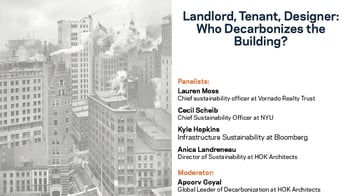 Landlord, Tenant, Designer: Who Decarbonizes the Building?