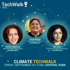 Climate TechWalk | NYC, 9/25 w/ GrandResolve