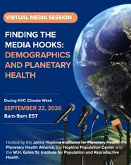 Finding the Media Hooks: Demographics and Planetary Health