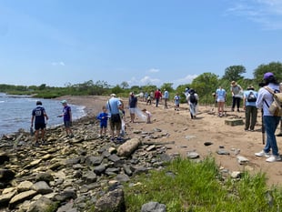 International Coastal Cleanup Day with the Waterfront Alliance and Castle Hill YMCA