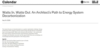 Watts in, Watts out: An architect’s path to energy system decarbonization