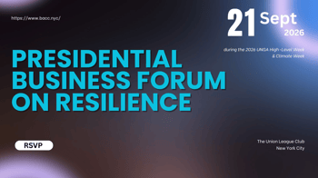 Presidential Business Forum on Resilience