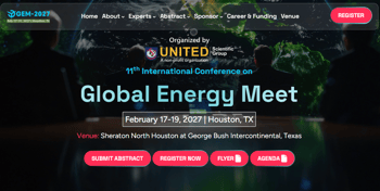 11th International Conference on Global Energy Meet (GEM 2027)