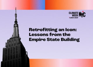 Retrofitting an Icon: Lessons from the Empire State Building