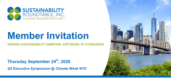 SR Inc's Q3 Executive Symposium: Driving Sustainability Ambition from Software to Standards