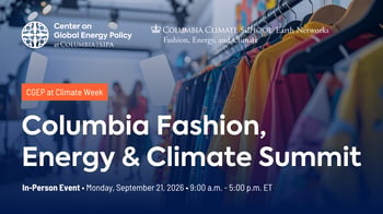 Columbia Fashion, Energy, and Climate Summit