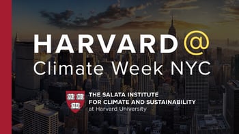 Harvard @ Climate Week NYC