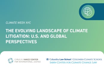 The Evolving Landscape of Climate Litigation: U.S. and Global Perspectives