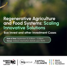Regenerative Agriculture and Food Systems: Scaling Innovative Solutions — Eco Invest and other Investment Cases