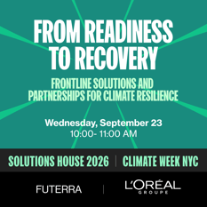 From Readiness to Recovery: Frontline Solutions and Partnerships for Climate Resilience