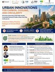 Urban Innovations for Carbon, Cooling, and Circularity: A Science-Policy-Practice Dialogue at Climate Week NYC