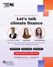 Human Planet: ​Climate, Care, Children and Innovative Finance