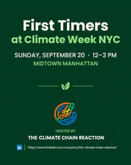 First Timers at Climate Week NYC