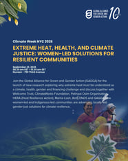 Extreme Heat: Women-Led Solutions for Resilient Communities