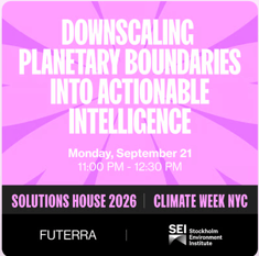 Downscaling planetary boundaries into actionable intelligence