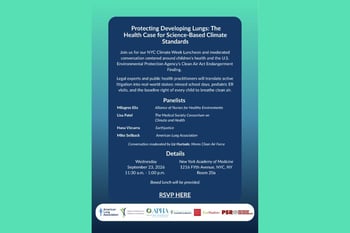 Protecting Developing Lungs: The Health Case for Science-Based Climate Standards