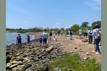 International Coastal Cleanup Day with the Waterfront Alliance and Castle Hill YMCA