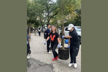 Tree Planting at Riverside Park South