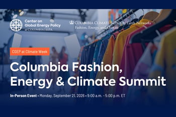 Columbia Fashion, Energy, and Climate Summit