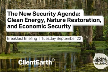 The New Security Agenda: Clean Energy, Nature Restoration, and Economic Security