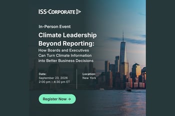 Climate Leadership Beyond Reporting: How Boards and Executives Can Turn Climate Information into Better Business Decisions