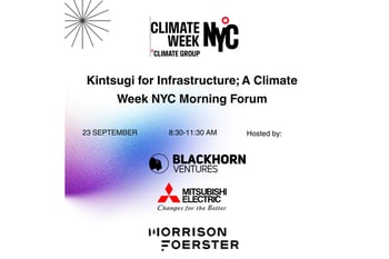 Kintsugi for Infrastructure;A Climate Week NYC Morning Forum