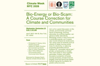 Bio-Energy or Bio-Scam: A Course Correction for Climate and Communities