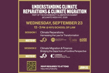 Sovereignty and Liberation Summit: Understanding Climate Reparations & Climate Migration