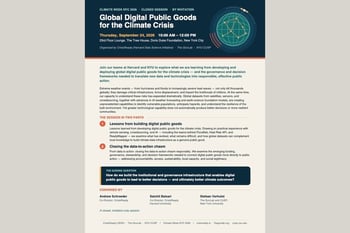 Global Digital Public Goods for the Climate Crisis