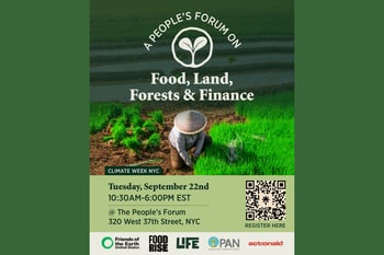 A People’s Forum on Food, Land, Forests & Finance