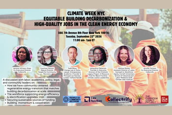 Equitable Building Decarbonization & High-Quality Jobs in the Clean Energy Economy