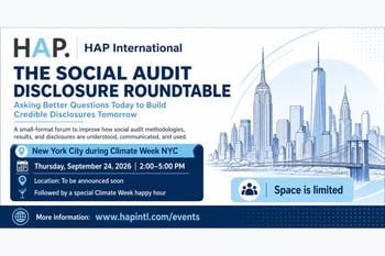 THE SOCIAL AUDIT DISCLOSURE ROUNDTABLE. “Asking Better Questions Today to Build Credible Disclosures Tomorrow”