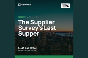 The Supplier Survey's Last Supper (Scope 3 Dinner Roundtable)