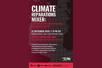 Climate Reparations Mixer - Connections and Visions for the Future