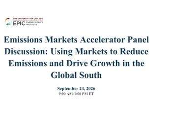 High-level panel discussion: Market-Based Environmental Regulation and the Future of Industrial Emissions Management