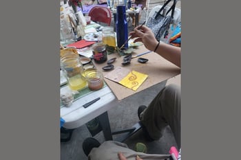 Art & Compost: Painting with Food Scraps at Clinton Community Garden