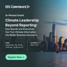 Climate Leadership Beyond Reporting: How Boards and Executives Can Turn Climate Information into Better Business Decisions