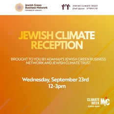 The Jewish Climate Reception - Brought to you by The Jewish Green Business Network and Jewish Climate Trust