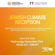 The Jewish Climate Reception - Brought to you by The Jewish Green Business Network and Jewish Climate Trust