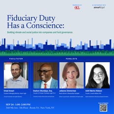 Fiduciary Duty Has a Conscience: Building Climate and Social Justice into Fund Governance