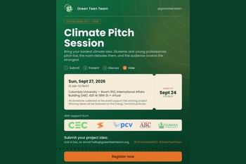 Climate Pitch Session, GTT x Climate Week NYC 2026