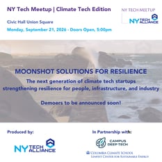 NY Tech Meet Up: Climate Tech Edition
