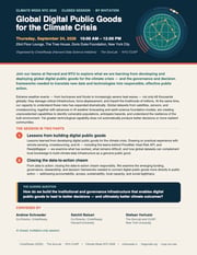 Global Digital Public Goods for the Climate Crisis