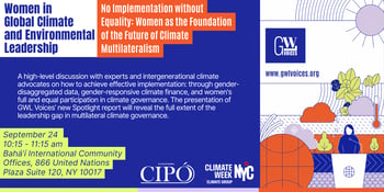 No Implementation without Equality: Women as the Foundation of the Future of Climate Multilateralism