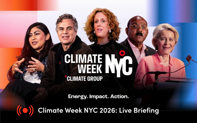 Climate Week NYC 2026 Live Briefing