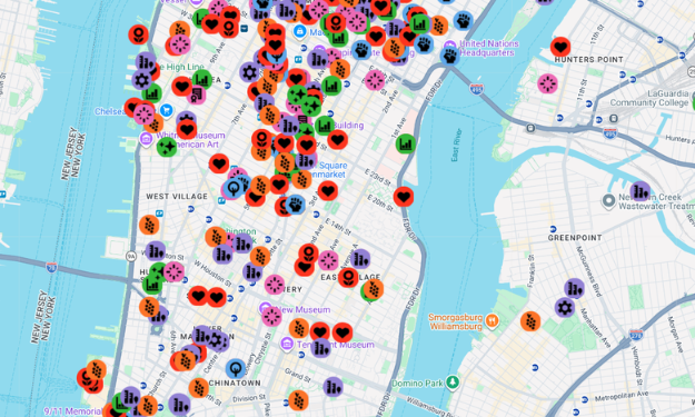 Events map