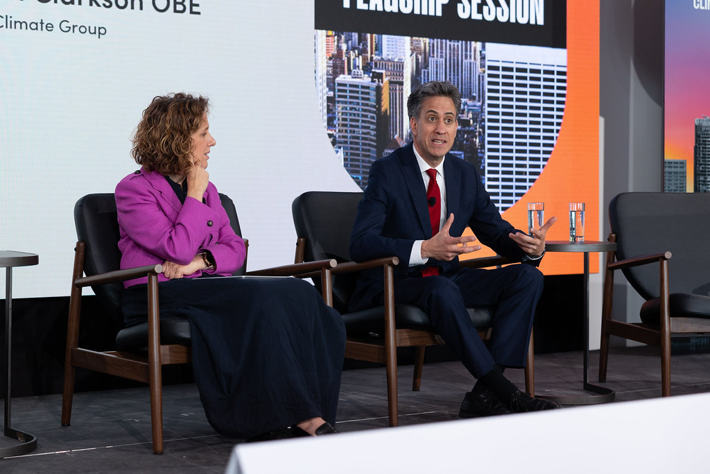 Ed Miliband and Helen Clarkson