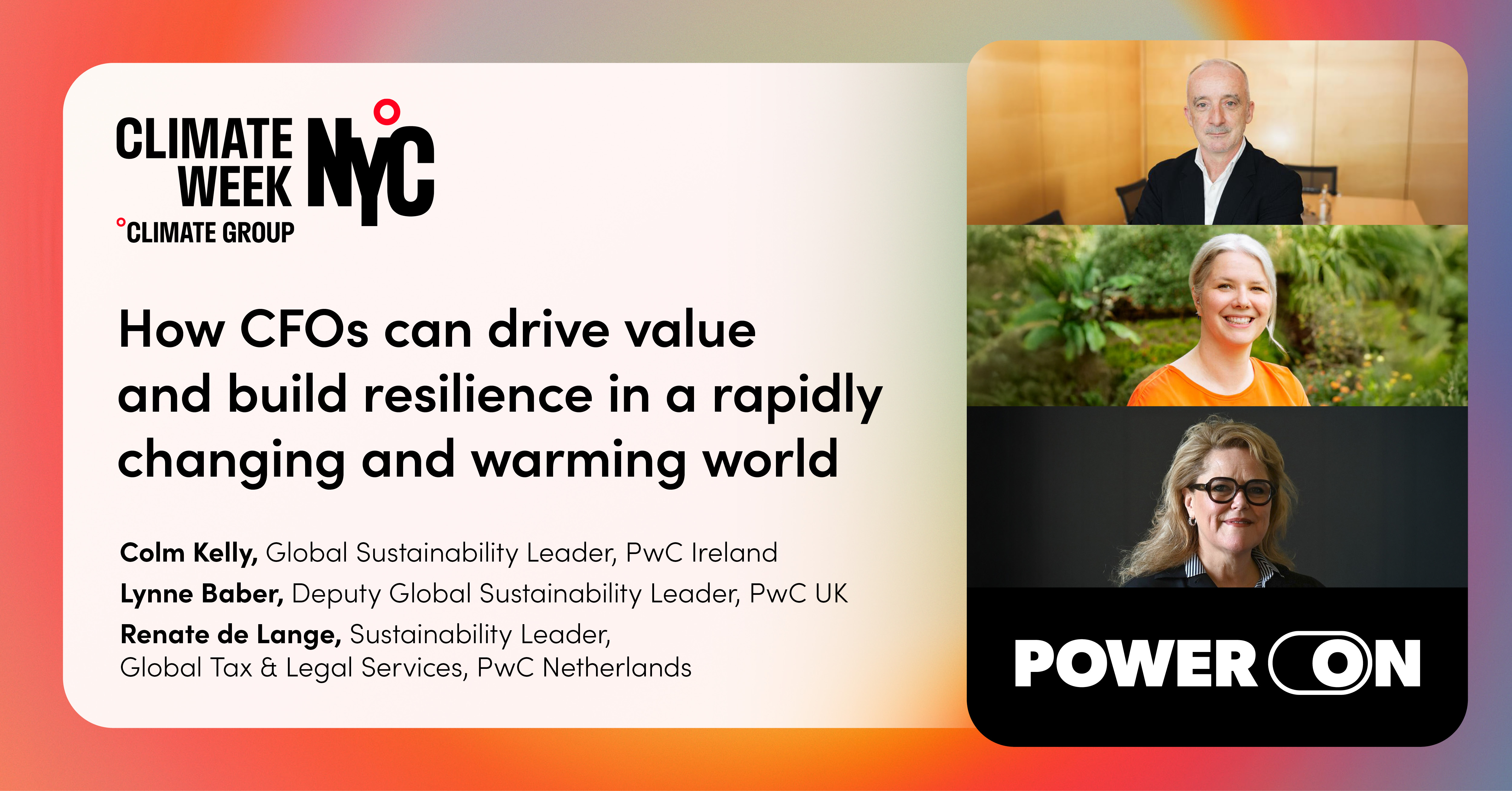 How CFOs can drive value and build resilience in a rapidly changing and warming world