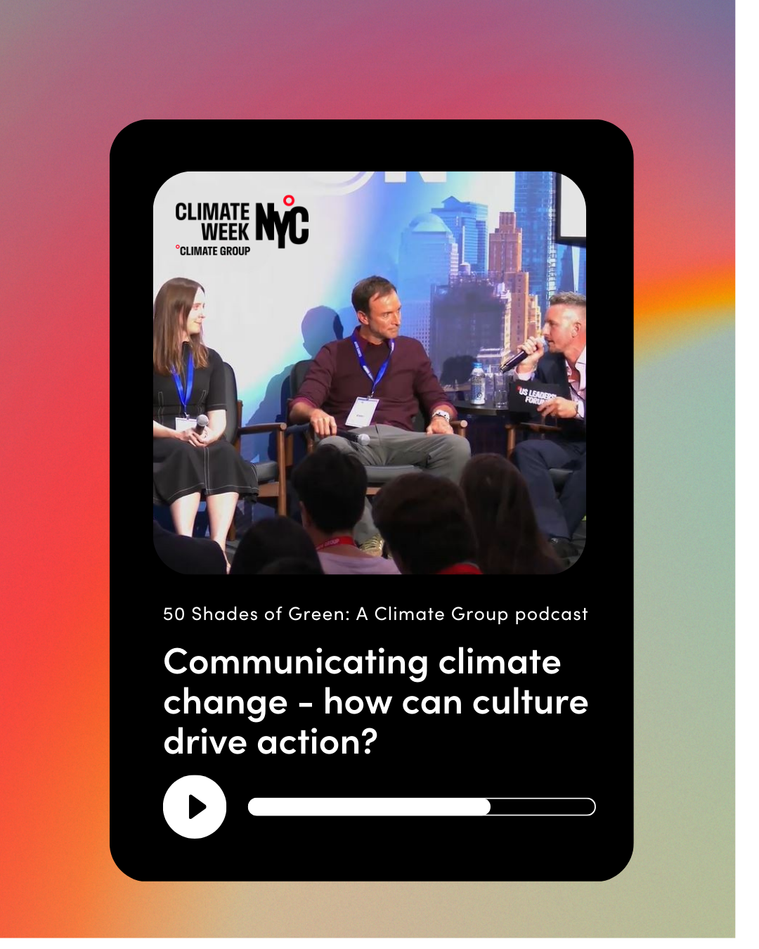 50 Shades of Green podcast - live at CWNYC 